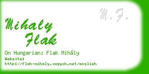 mihaly flak business card